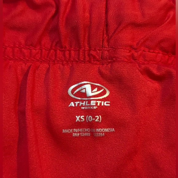 XS Red Athletic Shorts - Picture 4 of 4